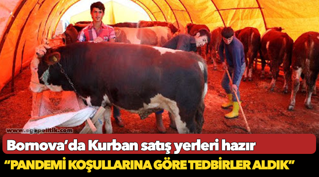 Bornova’da Kurban satış yerleri hazır