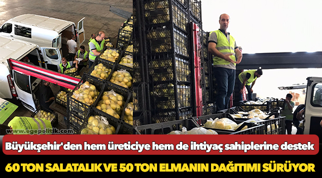 Büyükşehir'den hem üreticiye hem de ihtiyaç sahiplerine destek
