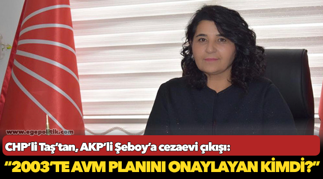 CHP’li Taş’tan Şeboy’a cezaevi çıkışı: 2003’te AVM planını onaylayan kimdi?