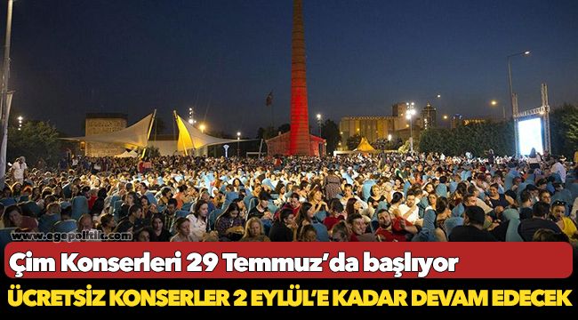 Çim Konserleri 29 Temmuz’da başlıyor