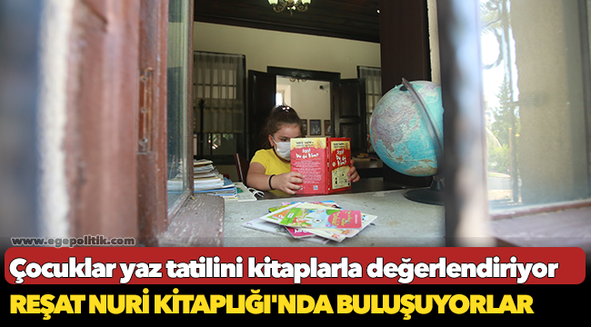Çocuklar yaz tatilini kitaplarla değerlendiriyor