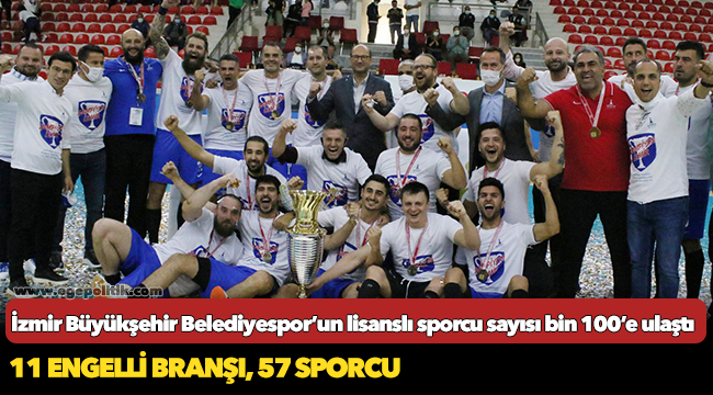 İzmir Büyükşehir Belediyespor’un lisanslı sporcu sayısı bin 100’e ulaştı