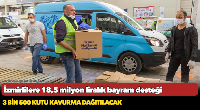 İzmirlilere 18,5 milyon liralık bayram desteği
