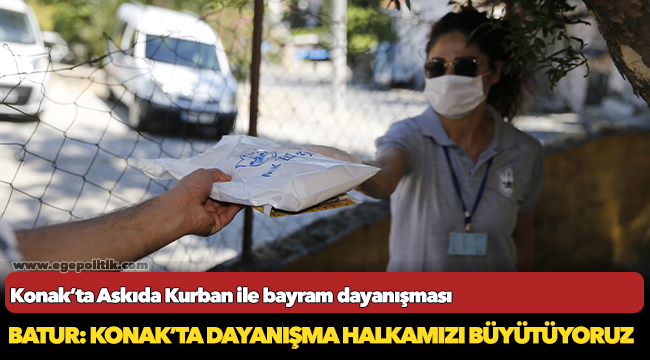 Konak’ta Askıda Kurban ile bayram dayanışması