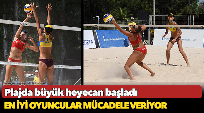 Plajda büyük heyecan başladı