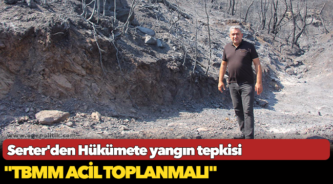 Serter’den Hükümete yangın tepkisi