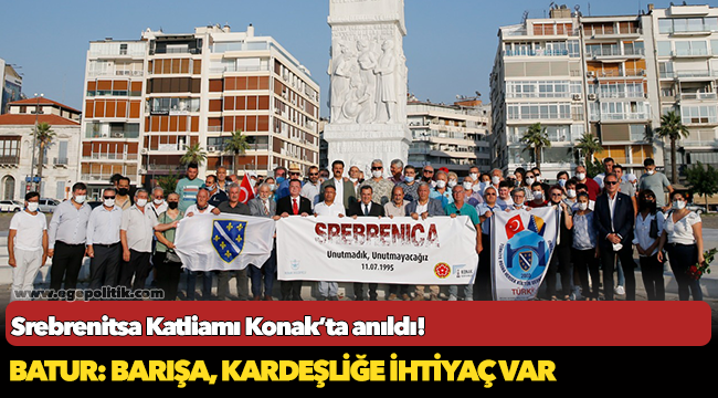 Srebrenitsa Katliamı  Konak’ta anıldı