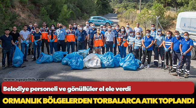 Belediye personeli ve gönüllüler el ele verdi