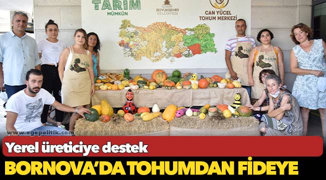 Bornova’da tohumdan fideye yerel üreticiye destek