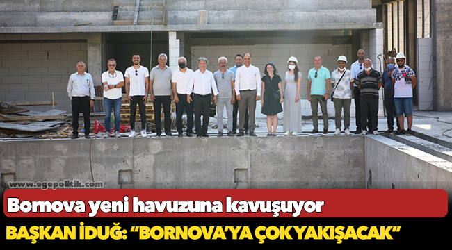 Bornova yeni havuzuna kavuşuyor