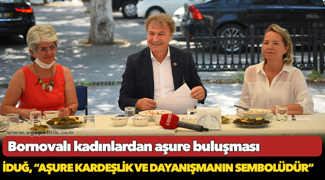 Bornovalı kadınlardan aşure buluşması