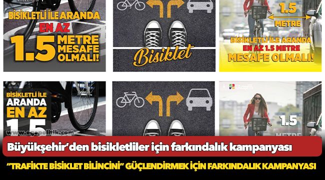 Büyükşehir’den bisikletliler için farkındalık kampanyası