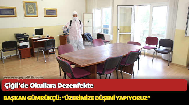 Çiğli’de Okullara Dezenfekte