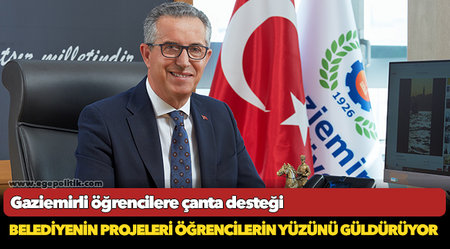 Gaziemirli öğrencilere çanta desteği