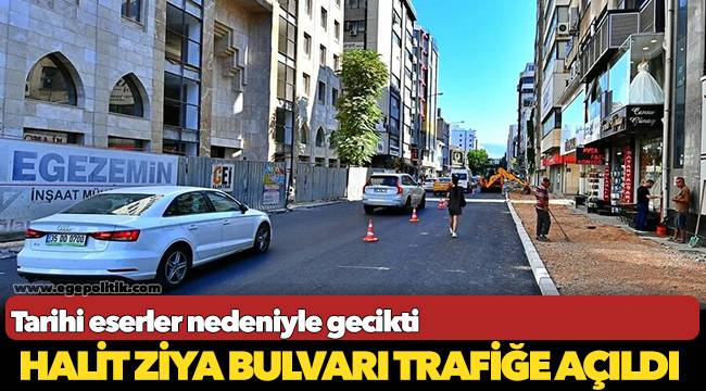 Halit Ziya Bulvarı trafiğe açıldı