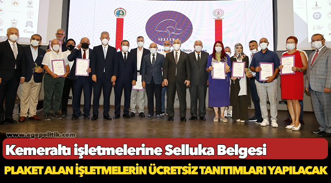 Kemeraltı işletmelerine Selluka Belgesi