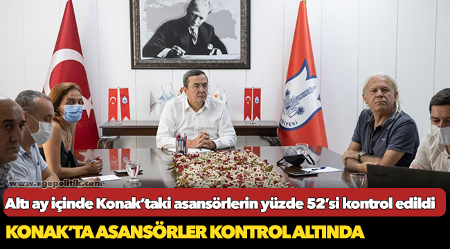 Konak’ta asansörler kontrol altında