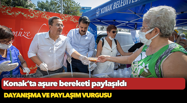 Konak’ta aşure bereketi paylaşıldı