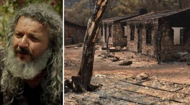 'Mandıra Filozofu'nun kulübesi de kül oldu