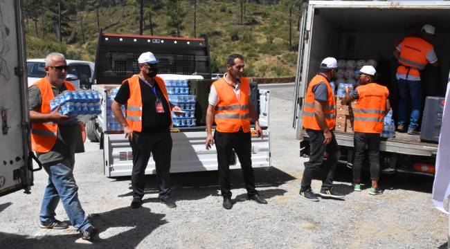 Menemen Belediyesi’nden yanan bölgeye yardım eli
