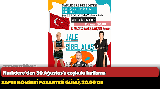 Narlıdere’den 30 Ağustos’a coşkulu kutlama