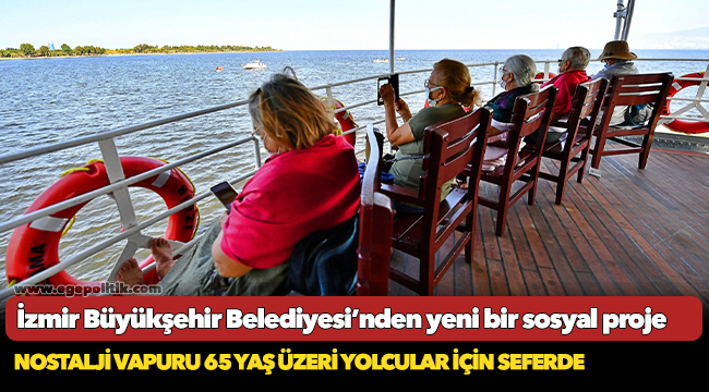 Nostalji vapuru 65 yaş üzeri yolcular için seferde