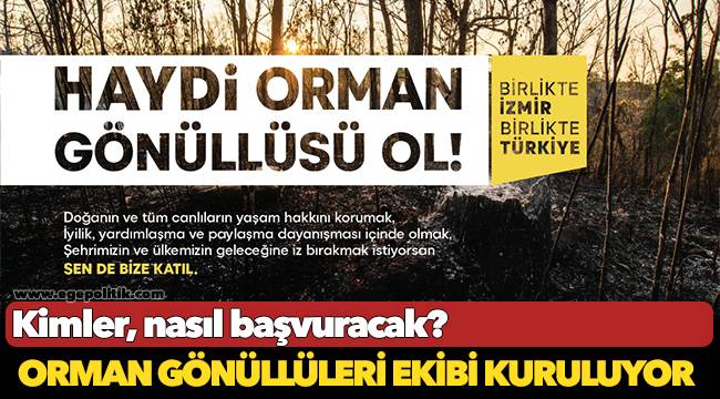 Orman Gönüllüleri Ekibi kuruluyor
