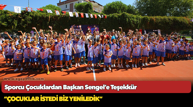 Sporcu Çocuklardan Başkan Sengel’e Teşekkür