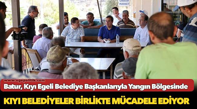 Yangının yaralarını sarmak için  Kıyı Ege Belediyeleri tek yürek