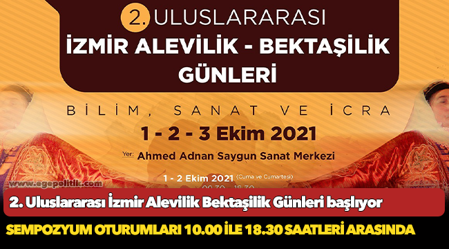 2. Uluslararası İzmir Alevilik Bektaşilik Günleri başlıyor