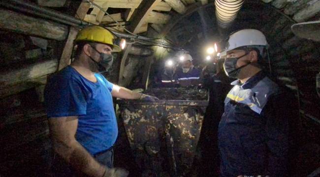 Ali Babacan Zonguldak'ta maden ocağına indi!