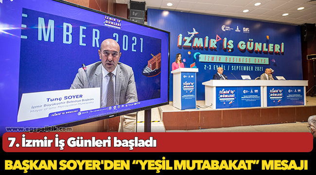 Başkan Soyer'den “Yeşil Mutabakat” mesajı