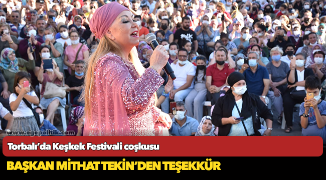 Başkan Tekin, keşkek dövdü