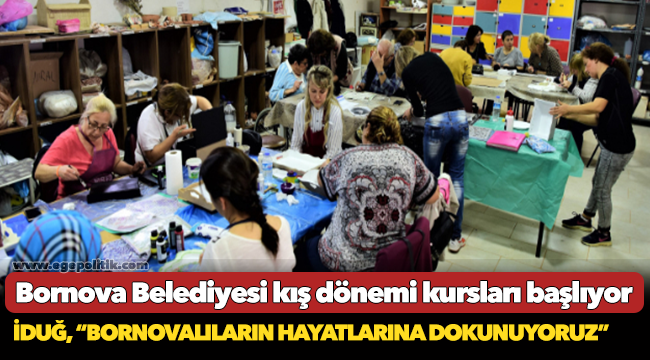 Bornova Belediyesi kış dönemi kursları başlıyor