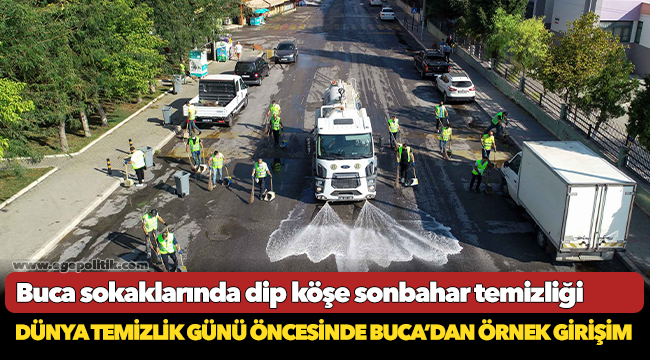 Buca sokaklarında dip köşe sonbahar temizliği