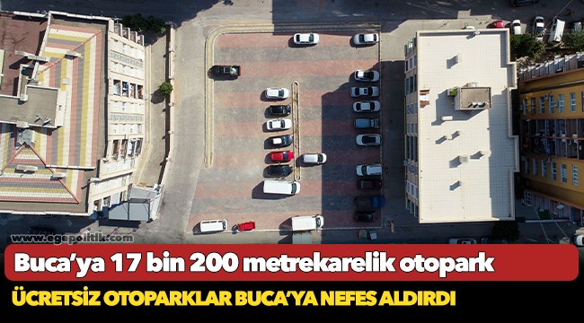 Buca’ya 17 bin 200 metrekarelik otopark