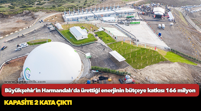 Büyükşehir'in Harmandalı'da ürettiği enerjinin bütçeye katkısı 166 milyon