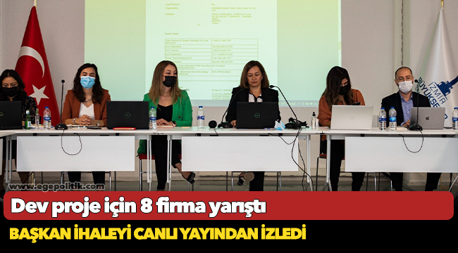 Dev proje için 8 firma yarıştı