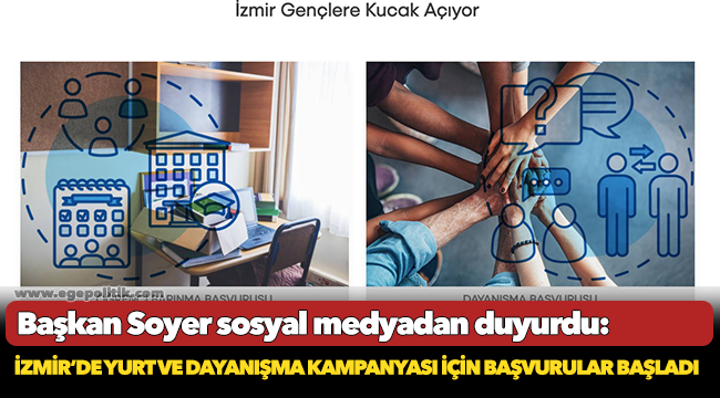 İzmir’de yurt ve dayanışma kampanyası için başvurular başladı