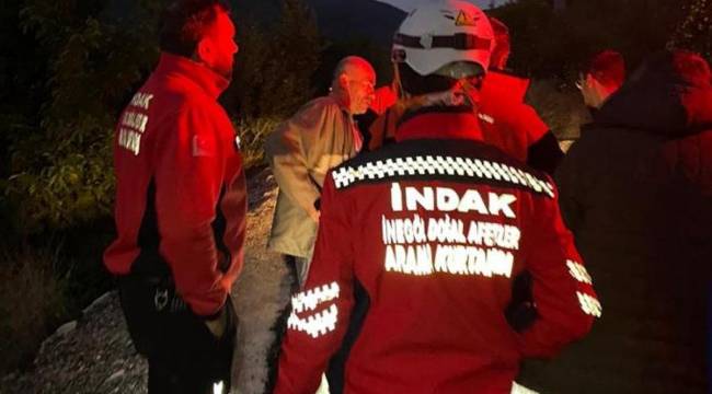 Kayıp olduğu sanılan kişi kendisini arama çalışmasına katıldı