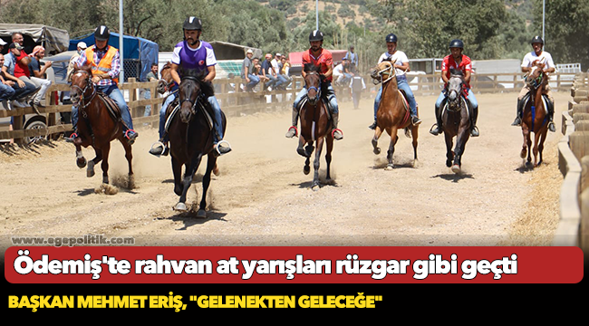 Ödemiş'te rahvan at yarışları rüzgar gibi geçti