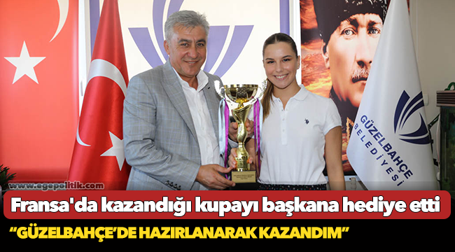 Şampiyonun Kupaları Güzelbahçe Belediyesi’ne