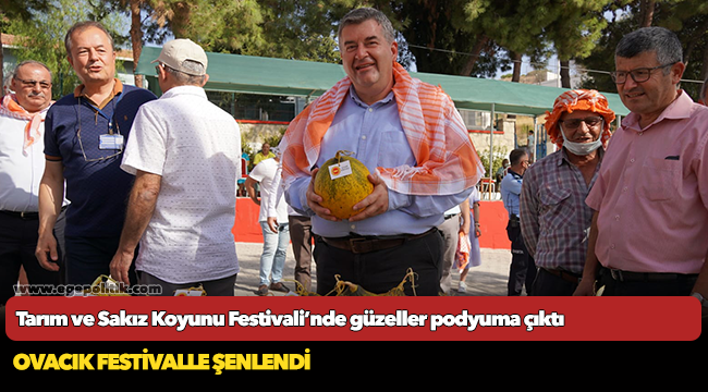 Tarım ve Sakız Koyunu Festivali’nde güzeller podyuma çıktı