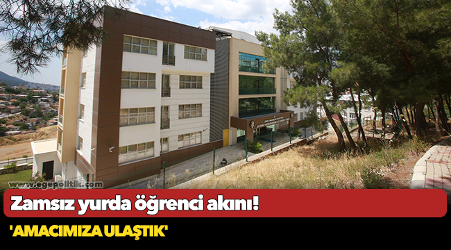 Zamsız yurda öğrenci akını!