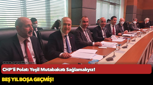 CHP’li Polat: Yeşil Mutabakatı Sağlamalıyız!