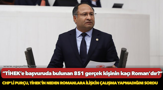 CHP’Lİ PURÇU, TİHEK’İN NEDEN ROMANLARA İLİŞKİN ÇALIŞMA YAPMADIĞINI SORDU
