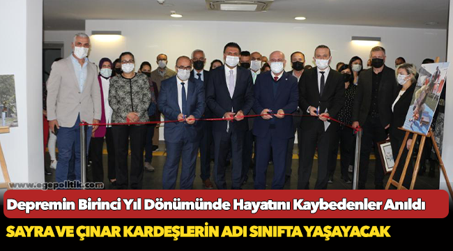 Depremin Birinci Yıl Dönümünde Hayatını Kaybedenler Anıldı