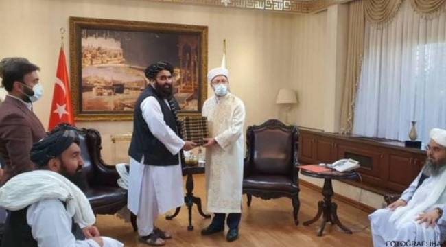 Diyanet İşleri Başkanı Erbaş, Taliban üyeleriyle bir araya geldi