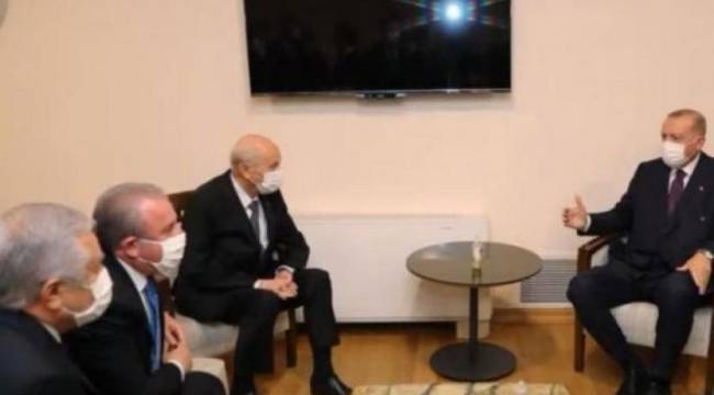 Erdoğan, Bahçeli ile görüştü