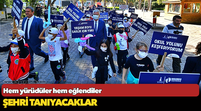 Hem yürüdüler hem eğlendiler
